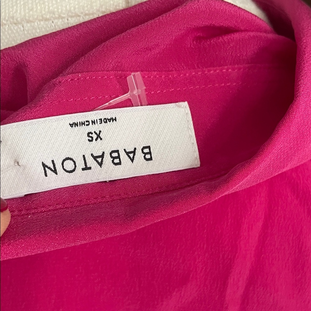 Babaton Aritzia Finta Women's Hot Pink Blouse Shirt XS - Picture 11 of 11